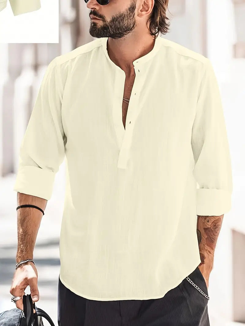 Daniel Linen Shirt with Classic Design