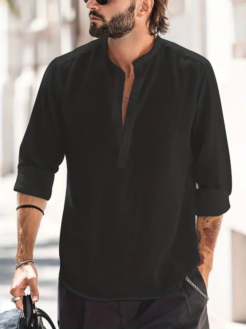 Daniel Linen Shirt with Classic Design
