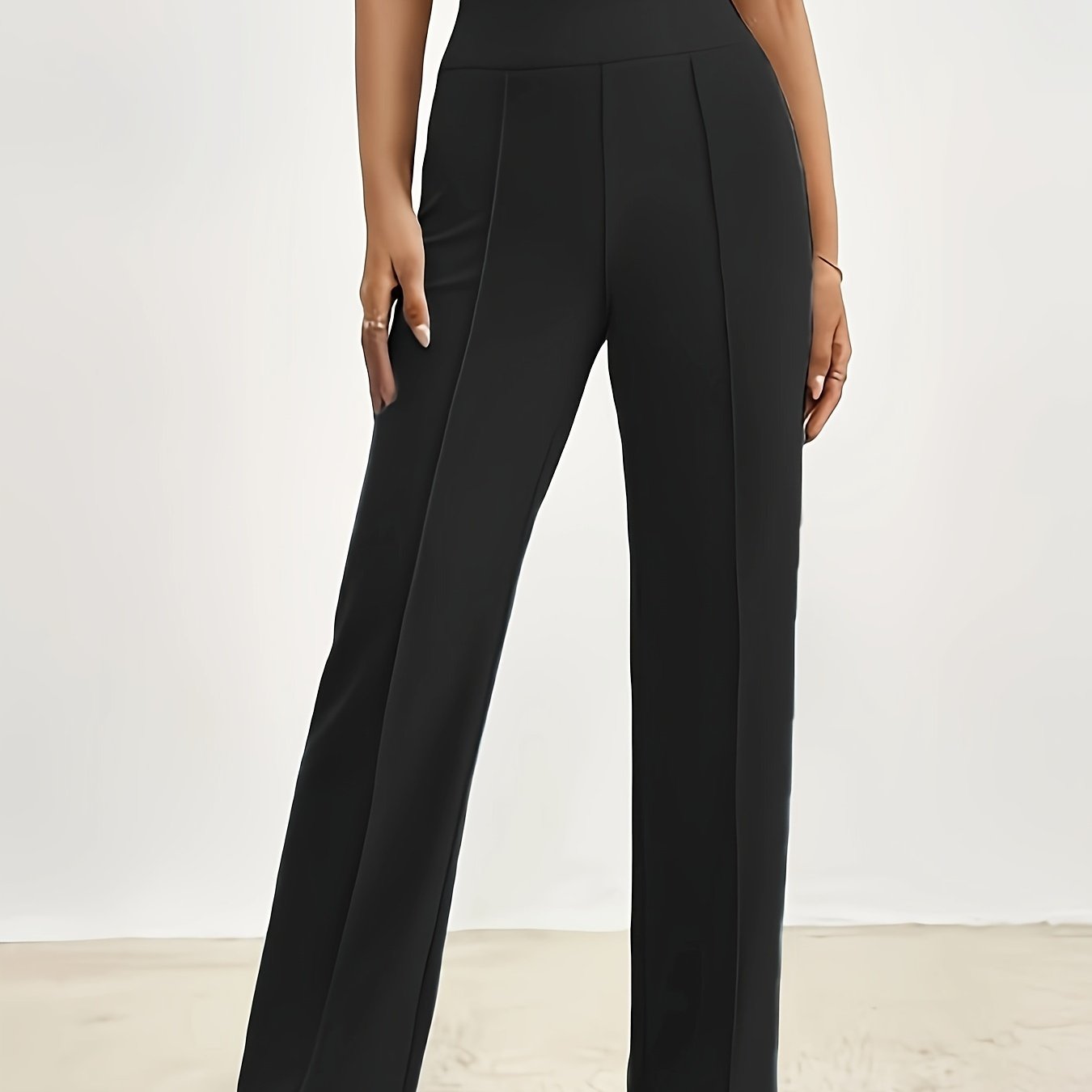 VELANORA - Elegante Broek Met Rechte Pijpen