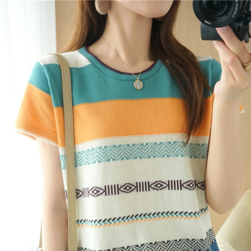 SunnyStyle maglietta di cotone