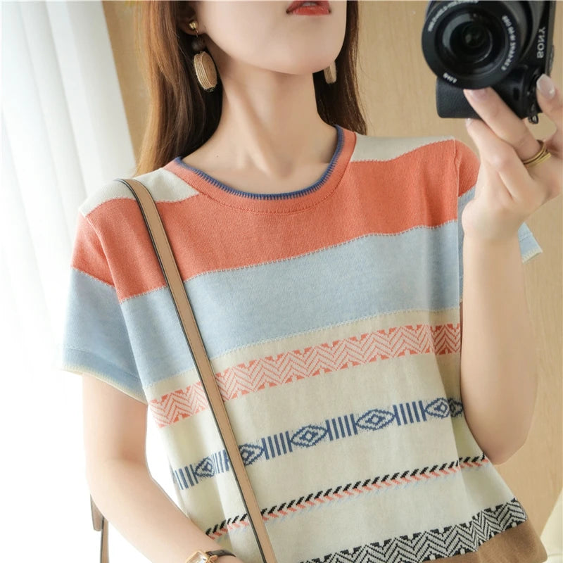 SunnyStyle maglietta di cotone