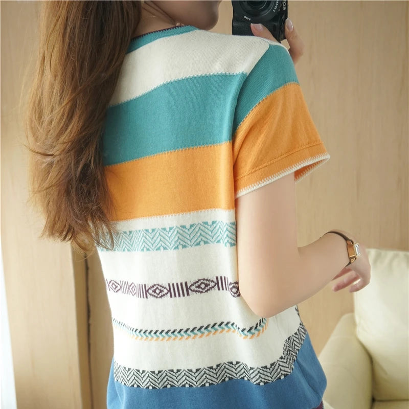 SunnyStyle maglietta di cotone