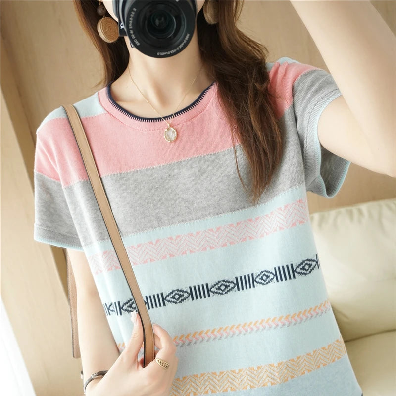 SunnyStyle maglietta di cotone