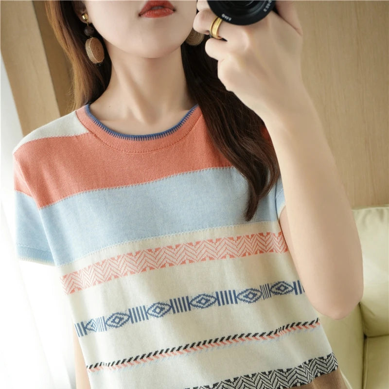 SunnyStyle maglietta di cotone