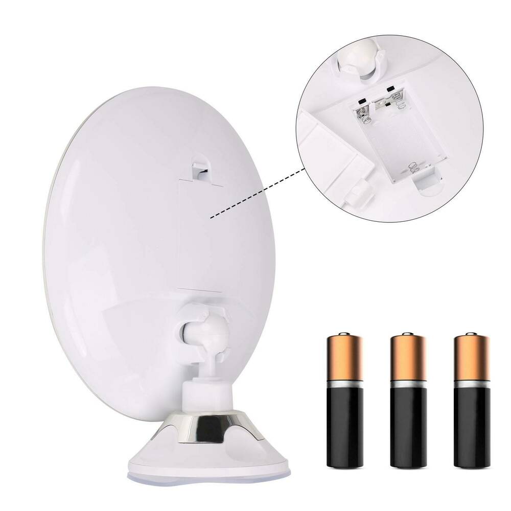 10x Magnifying Makeup Mirror with Light and 360° Rotation