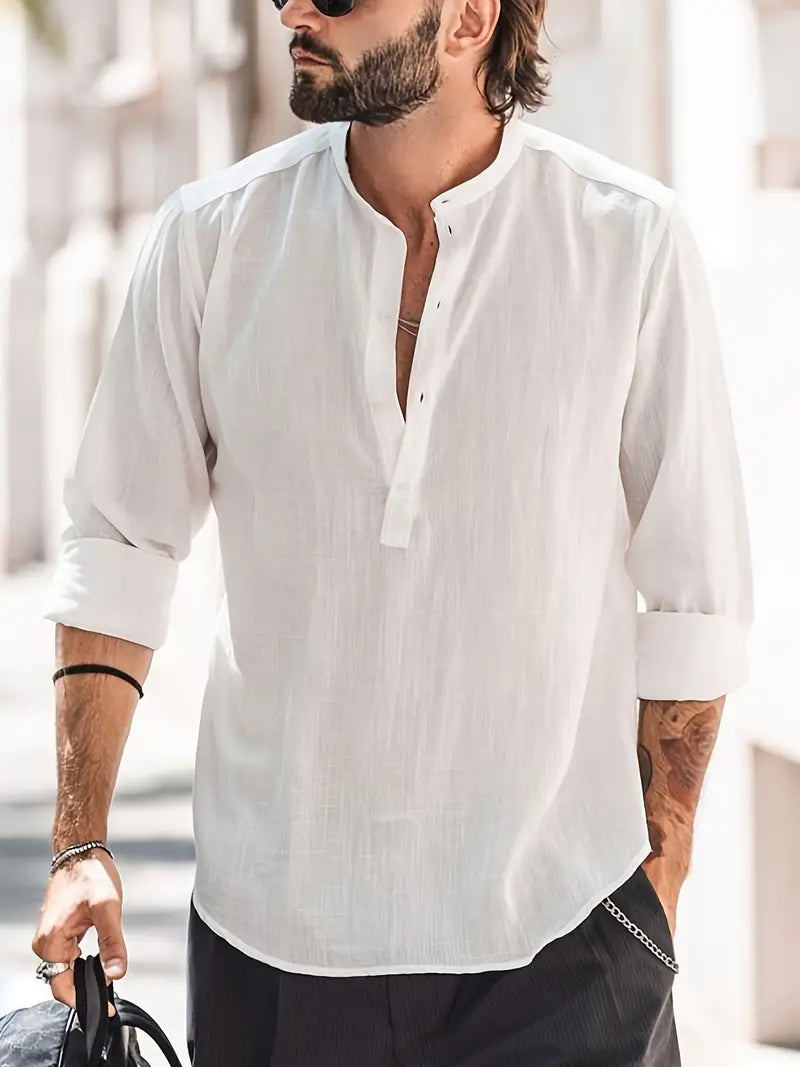 Daniel Linen Shirt with Classic Design