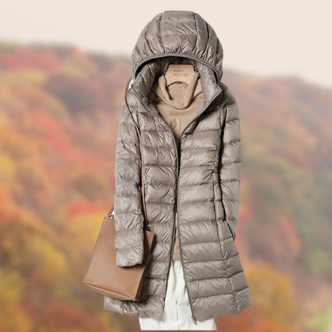 WindChic Giacca da Donna con Cappuccio - Giacca Impermeabile e Calda per Donna