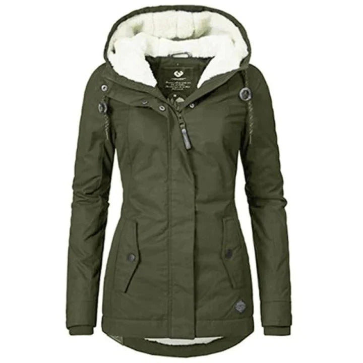 FrostAura Winterparka für Damen mit Kapuze