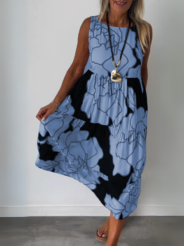 Esmée | Stilvolles Blumenmuster Kleid