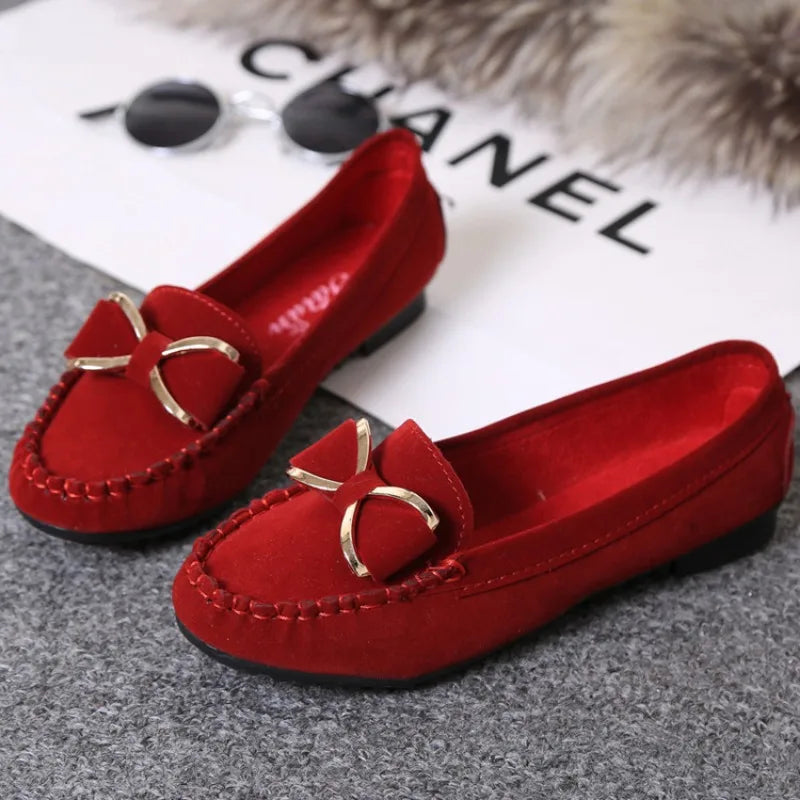 Stijlvolle Vlinderstrik Dames Loafers - Comfortabele Klassieke Schoenen van Luna Mode