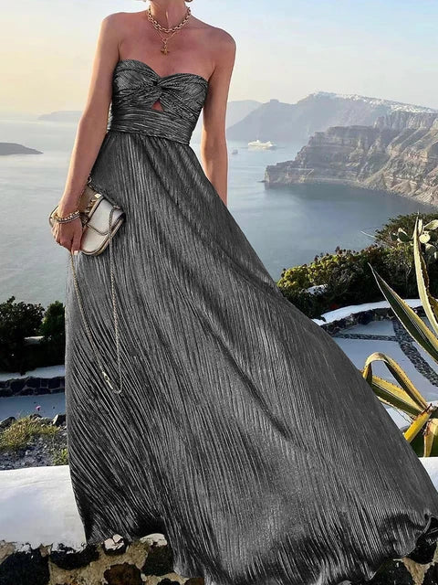 Boho Bronzing Lange Abendkleid