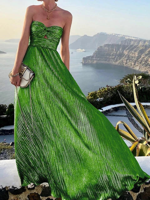Boho Bronzing Lange Abendkleid