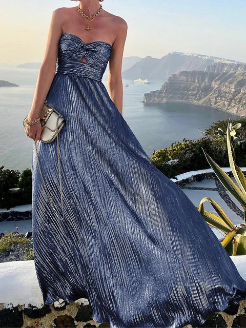 Boho Bronzing Lange Abendkleid