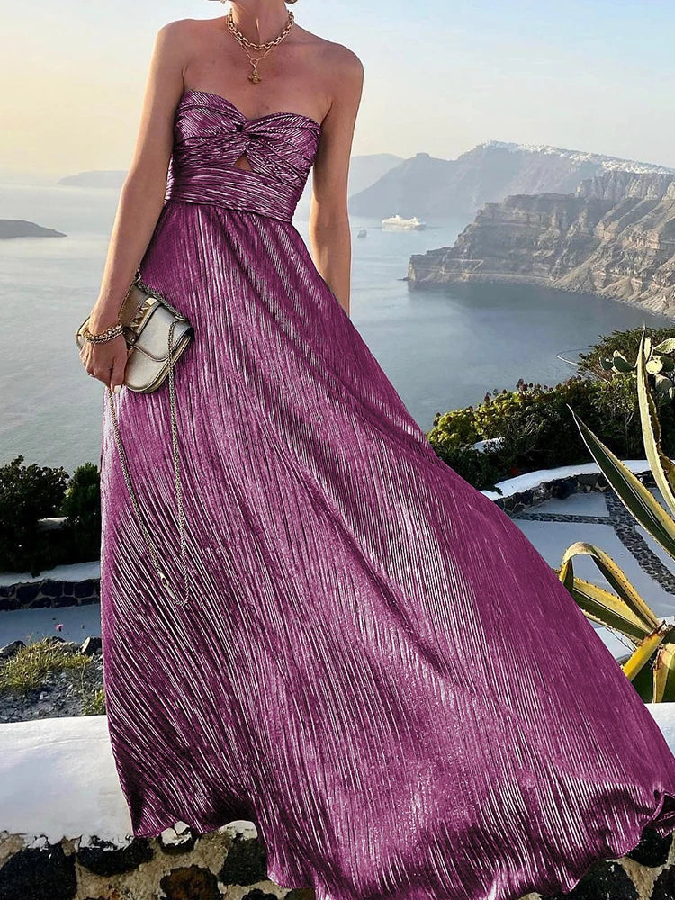 Boho Bronzing Lange Abendkleid