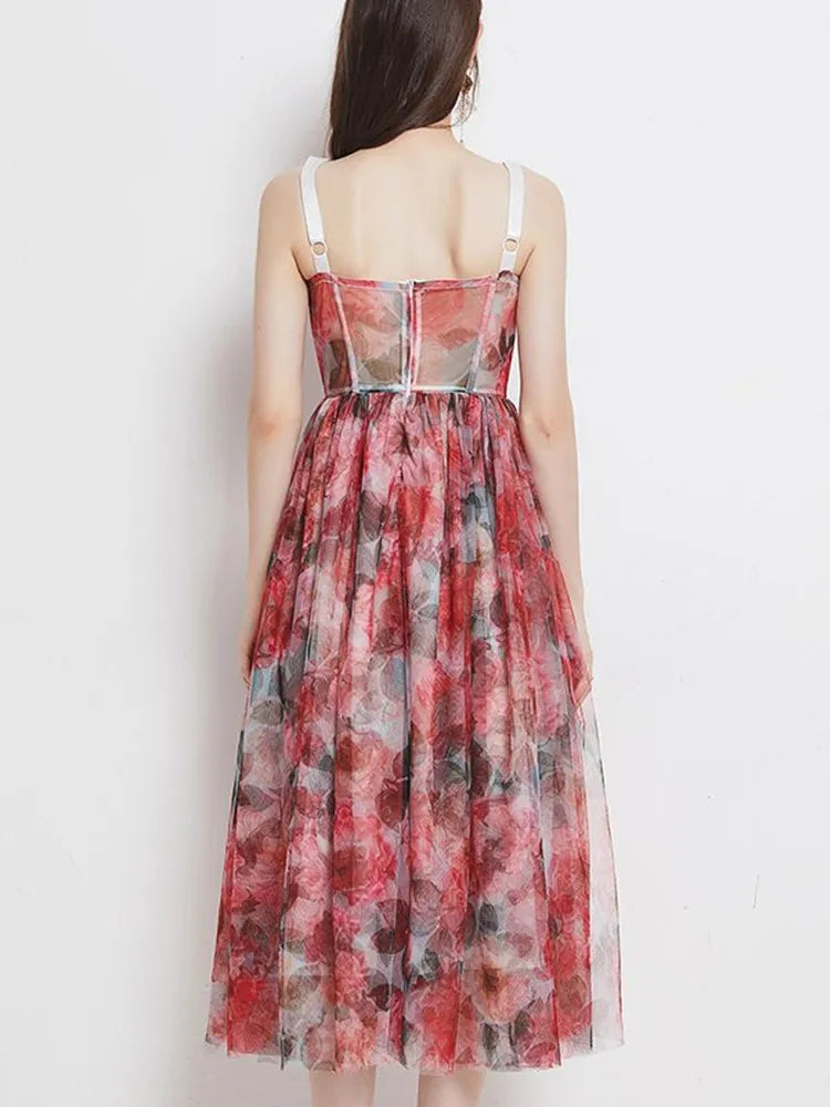 Betover de Zomer met deze Prachtige Bloemenprint Bohemian Party Dress!
