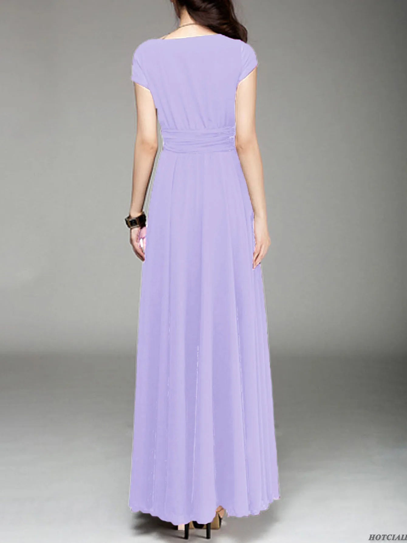 Zomer Chic Profondo Scollo a V Abito Lungo Maxi