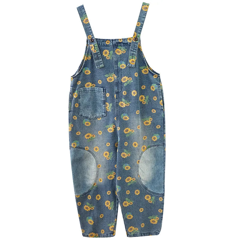 Aurora Lente Denim Jumpsuit voor Stijlvolle Avonturen