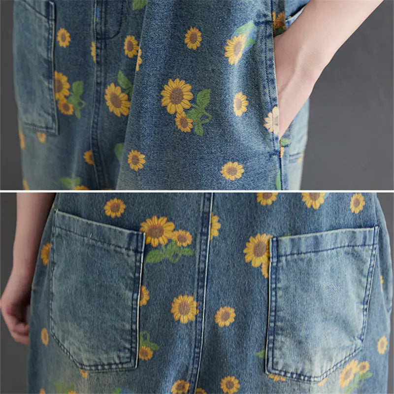 Aurora Lente Denim Jumpsuit voor Stijlvolle Avonturen
