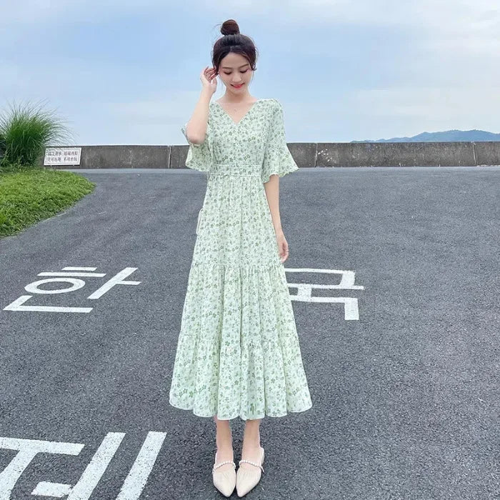 Elegante Abito Estivo Lungo per Donna