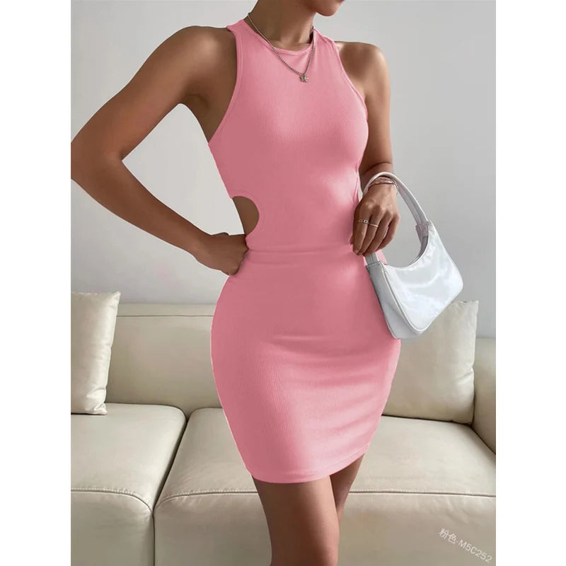 Sexy Mouwloze Hoge Taille Jurk