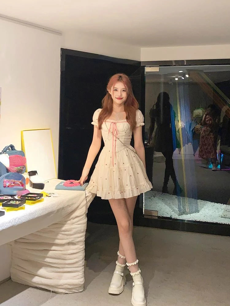 Flora Dress: Summer Flowers Short Party Dress
