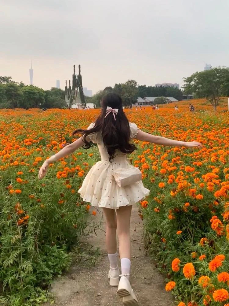 Flora Dress: Summer Flowers Short Party Dress