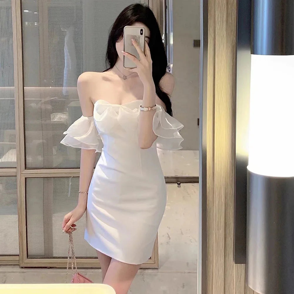 Abito Mini Bianco Estivo Bohemien