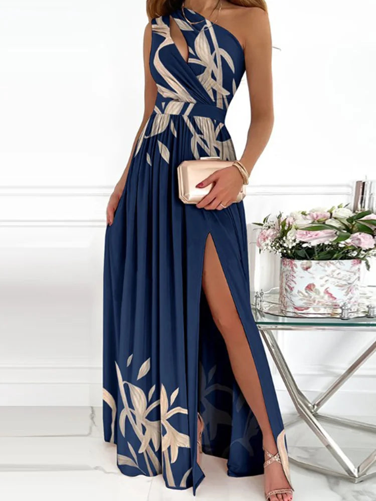 Luna Zomerse Elegante Lange Rok met Bloemenpatroon