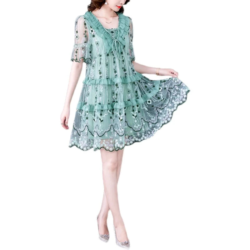 Zonnewende Midi Jurk van Zonnestraal Fashion