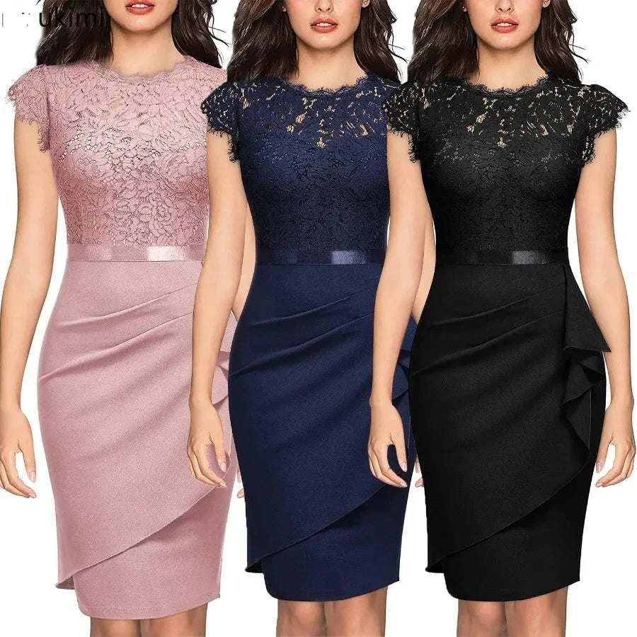 Elegante Kant Jurk voor Dames