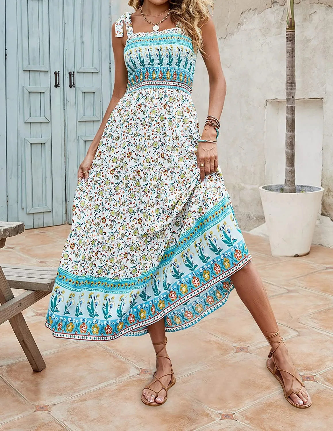 Soleil Charm Bohemian Zomerjurk