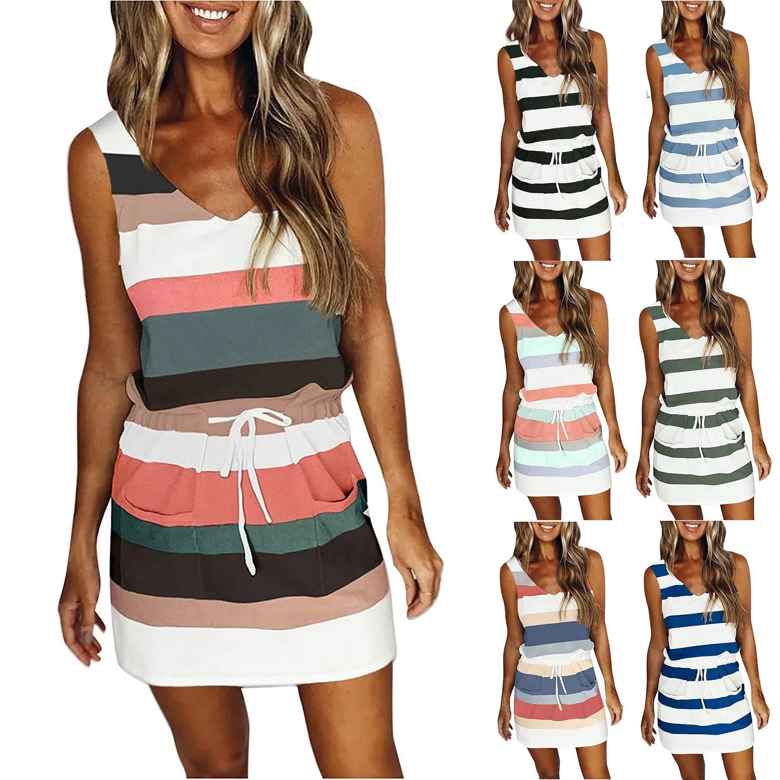Mleeter Mode Sommerkleid Große Größen