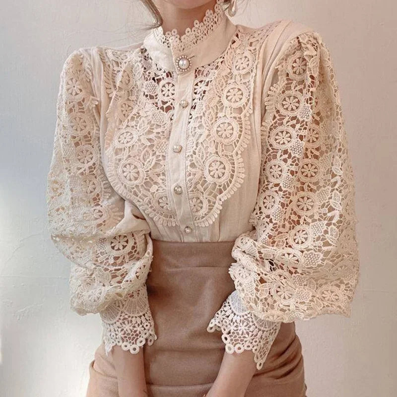 New Vintage Blouse with Buttons from Elegantique