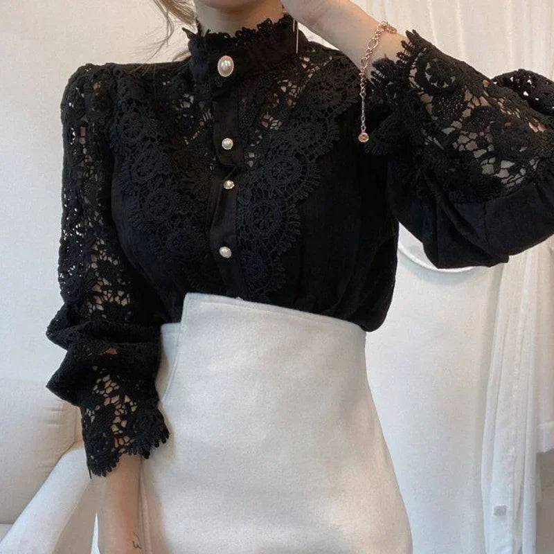 New Vintage Blouse with Buttons from Elegantique