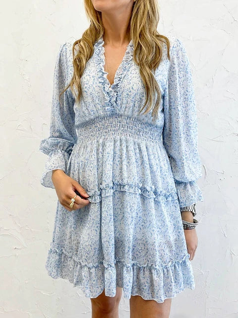Comfortable Spring And Summer Floral Dress
