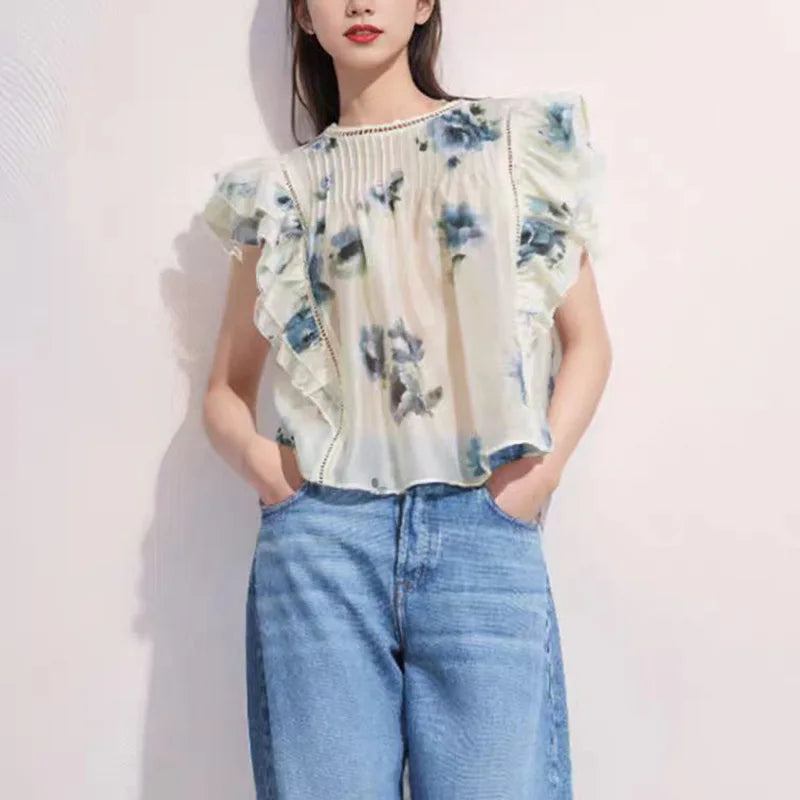 Vliegende Mouw Blouse van Zenith Vogue