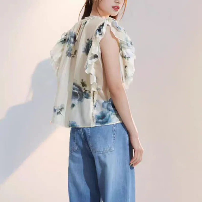 Vliegende Mouw Blouse van Zenith Vogue