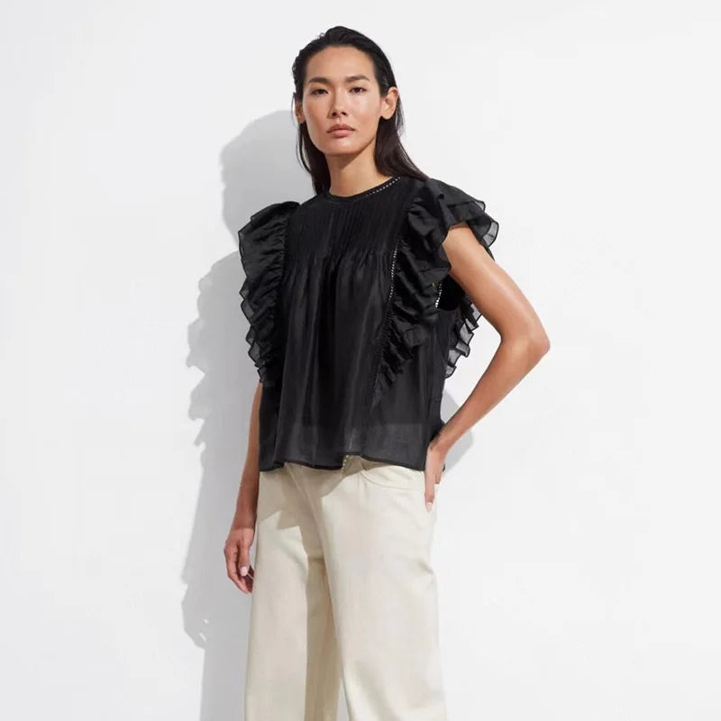 Vliegende Mouw Blouse van Zenith Vogue