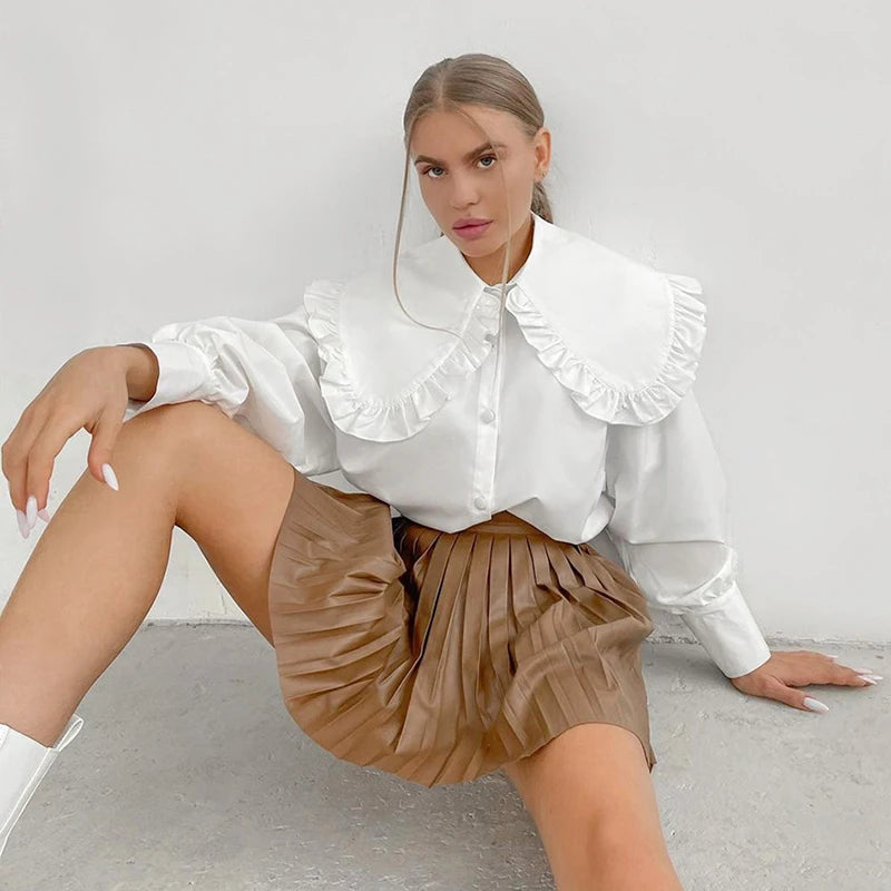 Luna Chic Elegante Peter Pan Blouse