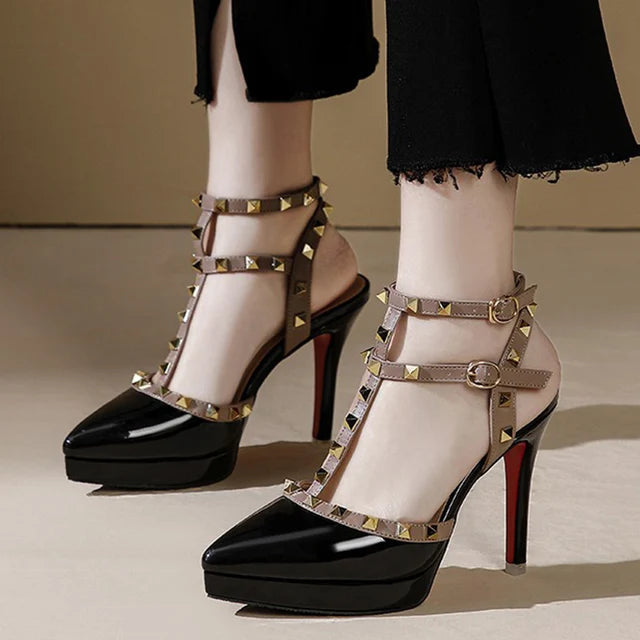 Enchanté by Elara: Luxe Valentine Summer High Heel Sandals