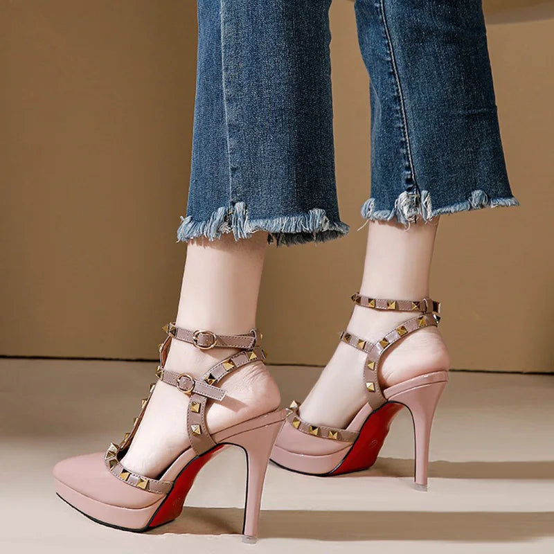 Enchanté by Elara: Luxe Valentine Summer High Heel Sandals