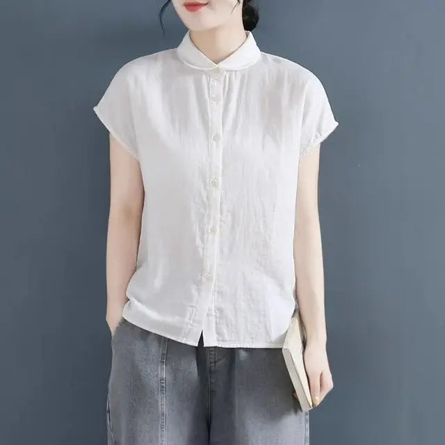 Bellissima Retro Koreaanse Stijl Chic Dames Overhemd