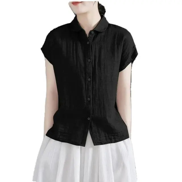 Bellissima Retro Koreaanse Stijl Chic Dames Overhemd