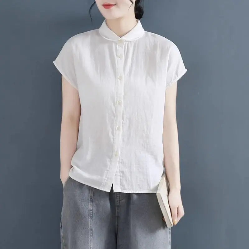 Bellissima Retro Koreaanse Stijl Chic Dames Overhemd