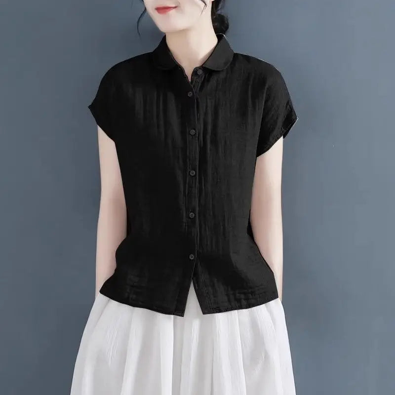 Bellissima Retro Koreaanse Stijl Chic Dames Overhemd