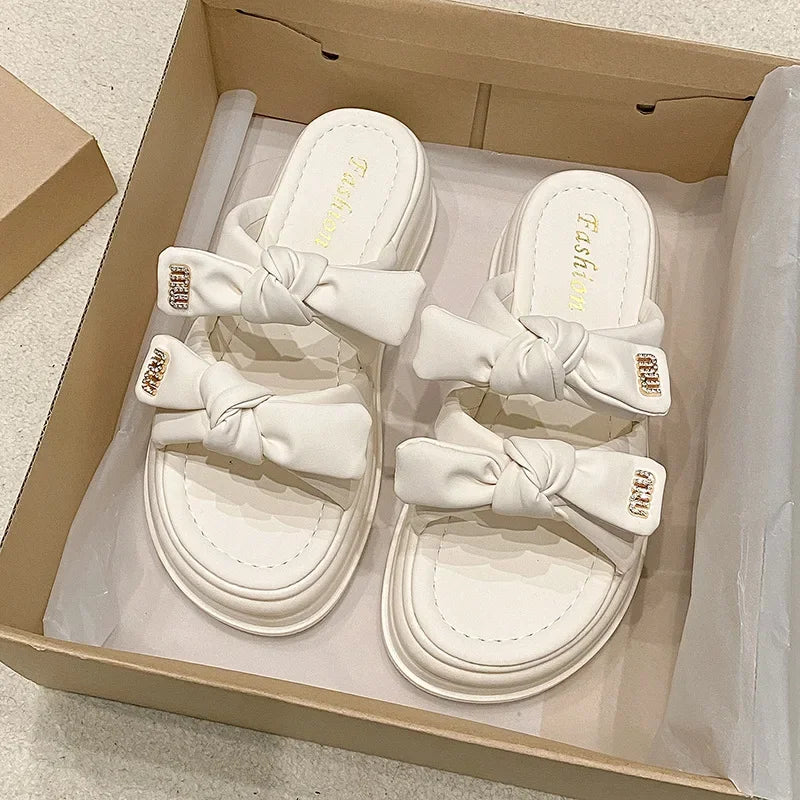 Summer Muffin Sandals with Thick Sole