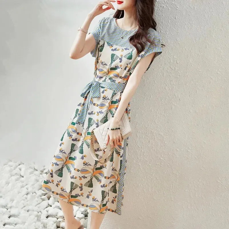 Celestia Zomerse Artistieke Mid-Length Taillejurk
