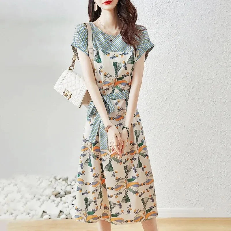 Celestia Zomerse Artistieke Mid-Length Taillejurk