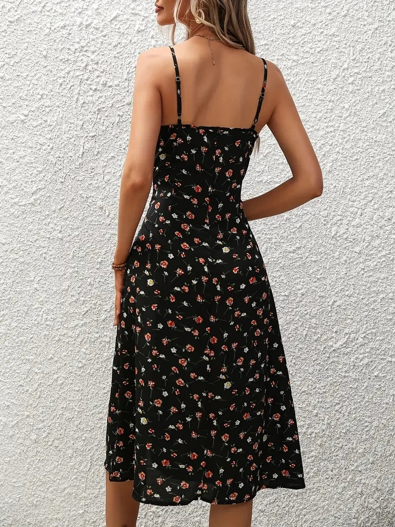 FloraBella Boho Zomerjurk met Bloemenprint