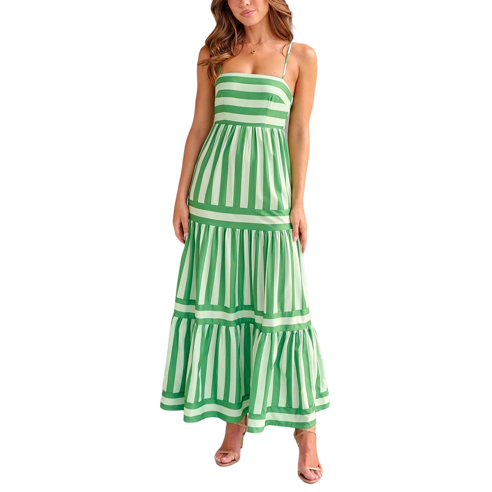 Solara Summer Dress with Stripes